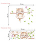 Cute Cat Twig Kindergarten Environment Layout Wall Decoration Wall Sticker, Cute Cat