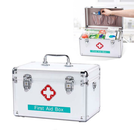 Emergency Aluminum Medicine Cabinet for Household Aluminum Alloy Medicine Box Enterprise, 10 inch Small, 12 inch Mdeium, 14 inch Large, 16 inch Extra Large
