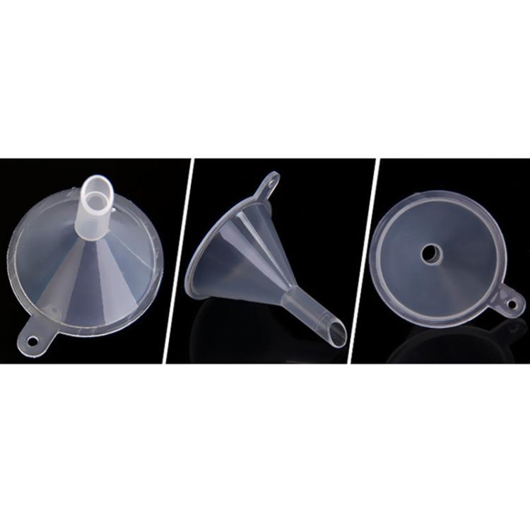 Clear funnels and transfer pipettes set for DIY liquid filling