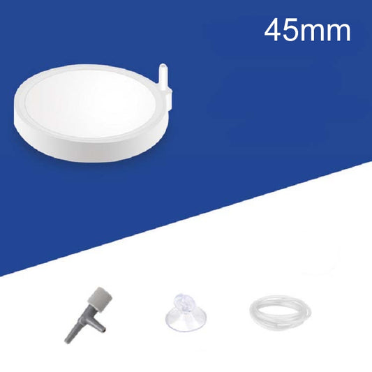 45 mm aquarium bubble stone with air tubing, suction cup and connector