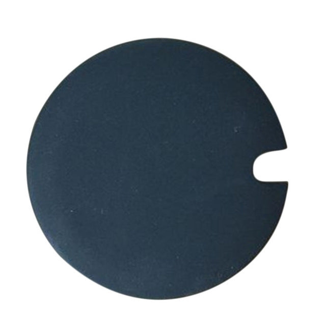 Black silicone cup lid with tab-style opening and vent gap