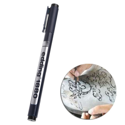 Engraver pen tool with dark barrel and fine metal tip for DIY etching