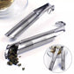 Two stainless steel pipe tea infusers with perforated screens for steeping