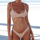 Sexy Brazilian Bikini Solid Swimwear Low Waist Thong Beach Wear, XL, M, L, S, XXL