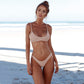 Sexy Brazilian Bikini Solid Swimwear Low Waist Thong Beach Wear, XL, M, L, S, XXL