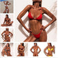 Padded Push Up Ladies Beach Wear Printed Bandage Bikini Set, M, S, L