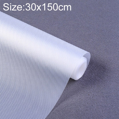 White waterproof drawer pad mat roll with textured surface and cut-off edge