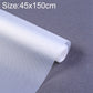 White waterproof drawer pad mat roll with textured surface and cut-off edge