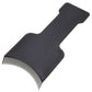 Black hair dye applicator brush with curved comb teeth edge