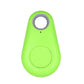 Green kids GPS keyfinder locator tag with keyring loop and round activation button.
