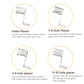 Rotary grater drum heads with different hole sizes and flake cutting inserts