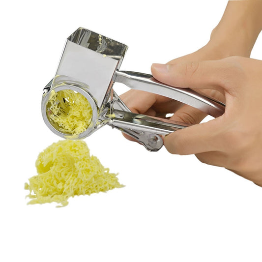 Cheese Grater Rotory Container Stainless Steel Hand-Crank Rotary Shredder, with 3-4 holes, with 7-8 holes, with 9-10 holes, with flakes
