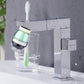 Tap water purifier faucet attachment with mint filter cartridge, clear water outlet flow