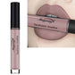Liquid matte lipstick with mauve pink tube and black cap