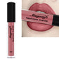 Matte liquid lipstick with dusty rose shade, long-wearing lip color in a clear tube