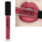 Matte liquid lipstick with mauve rose shade, long-wearing lip color in a clear tube
