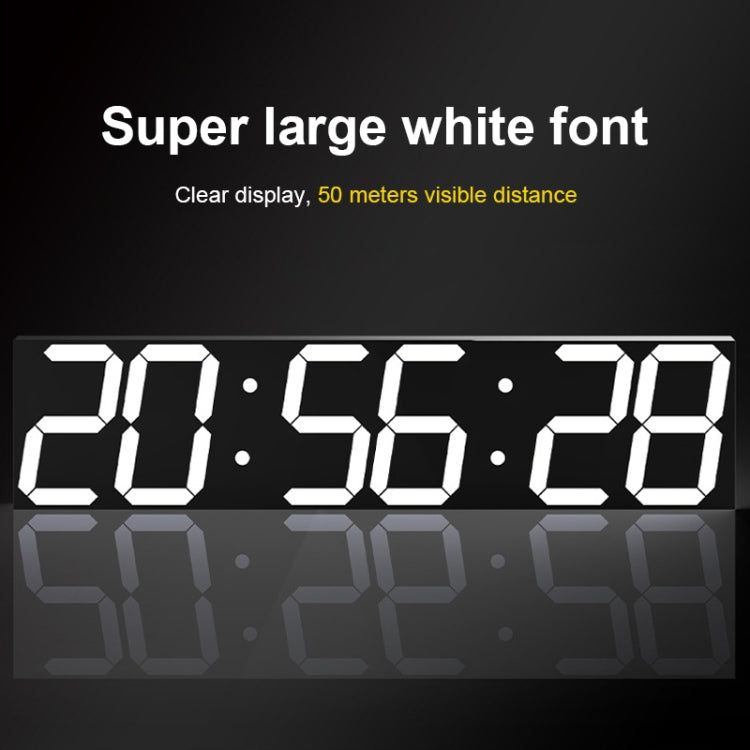 Creative LED Digital Wall Clock Multi-function WIFI Clock, 6 Bit Hollow WIFI, 6 Bit Sealed Box WIFI