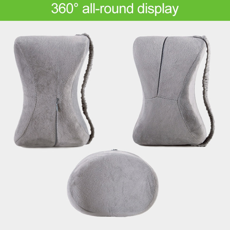 Light gray U-shaped leg pillow cushion, 360-degree display with different angles