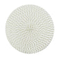 2 PCS PP Round Oval Woven Placemat, Diameter 36cm, Diameter 18cm