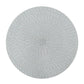2 PCS PP Round Oval Woven Placemat, Diameter 36cm, Diameter 18cm
