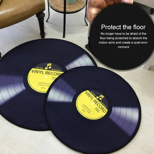 Creative Retro 3D DVR Record Carpet Round CD Floor Mat Home Decor Living Room Kid Bedroom Decoration  Rug,, Diameter 60cm, Diameter 80cm, Diameter 100cm, Diameter 120cm, Diameter 160cm, Diameter 180cm