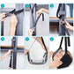 Neck stretcher hanging setup steps showing straps and attachment to supports