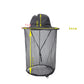 Measuring diagram of wide-brim anti-mosquito sun hat with mesh net and chin cord