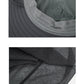 Close-up of hat fabric and mesh net texture near brim, dark gray