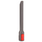 Gray narrow crevice brush with red button and vented tip