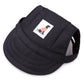 Pet Accessories Adjustment Buckle Baseball Cap, S, M