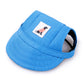 Pet Accessories Adjustment Buckle Baseball Cap, S, M