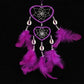 Dreamcatcher Pendant Up And Down Double Ring Peach Heart Dream Catcher