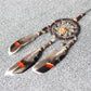 Retro Single Ring Feather Dream Catcher Hanging Window Decoration, MS0193