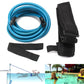 Swimming resistance elastic training kit with blue rope loop, black belt strap and webbing bands