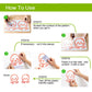 Wall sticker application guide with scratch, cut, paste, and peel step icons