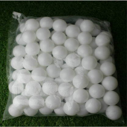Seamed table tennis balls, white, sealed in clear bag for draw or entertainment