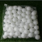 Seamed table tennis balls, white, round balls in clear plastic bag
