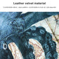Flannel-style marine fabric toilet mat close-up with teal-blue whale pattern