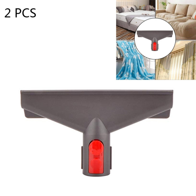 Gray vacuum mattress suction head with red indicator window