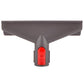 Gray vacuum mattress suction head with red indicator window, front view