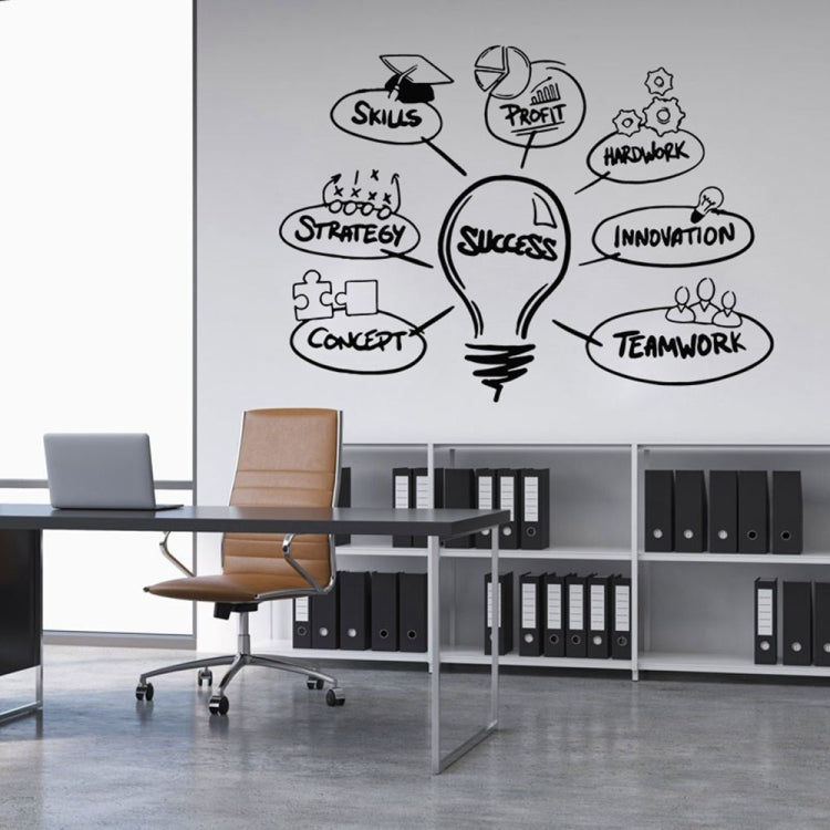 Light Bulb Sticker Company Office Studio Inspired Wall Sticker School Creative Dormitory Decoration Sticker, Light Bulb
