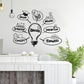 Light Bulb Sticker Company Office Studio Inspired Wall Sticker School Creative Dormitory Decoration Sticker, Light Bulb