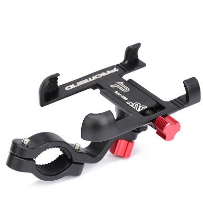 Black 360-degree rotating bike phone holder mount with adjustable handlebar clamps