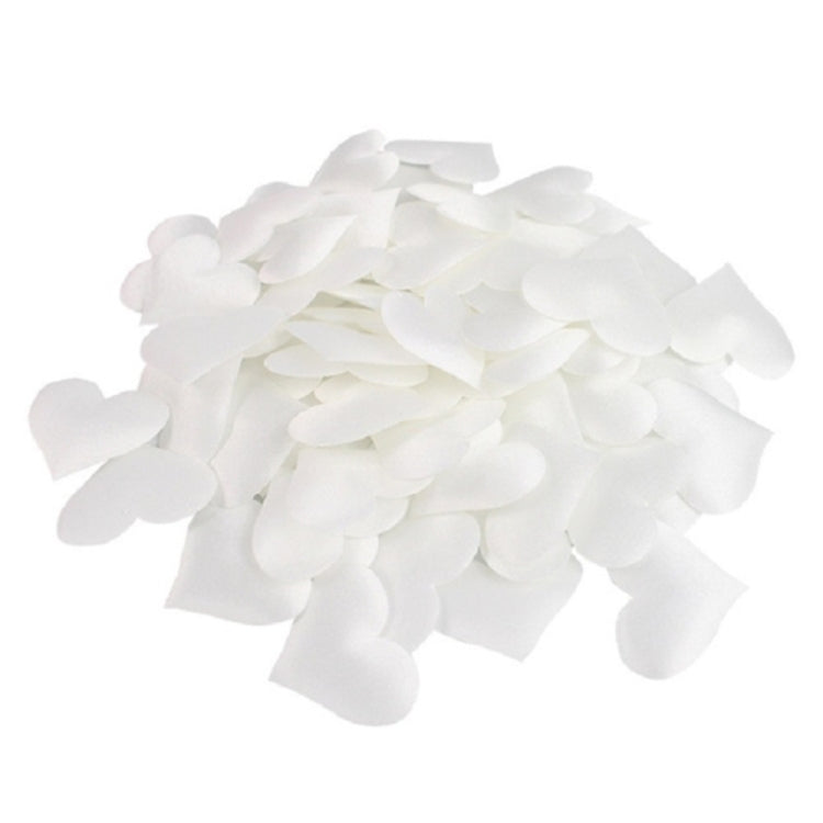 White heart-shaped fake petals bundle for wedding table, throw, and decor