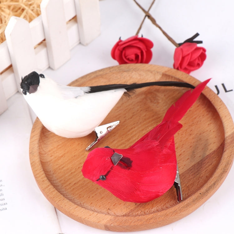 Real Feather Simulation Bird Horticultural Decoration Bird Craft Foam Bird