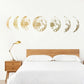 Inkjet Wall Stickers Moon Wallpaper Space Moon Wall Stickers Simple Crescent