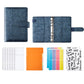YMX-007 PU Leather Budget Binder Notebook Embossed Model Handbook, A6, A5