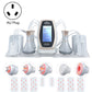 Body slimming RF vacuum machine with AU plug and gold-trim console, five treatment tips