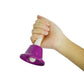 Eight-tone bell percussion toy bell held in hand, purple bell with white handle