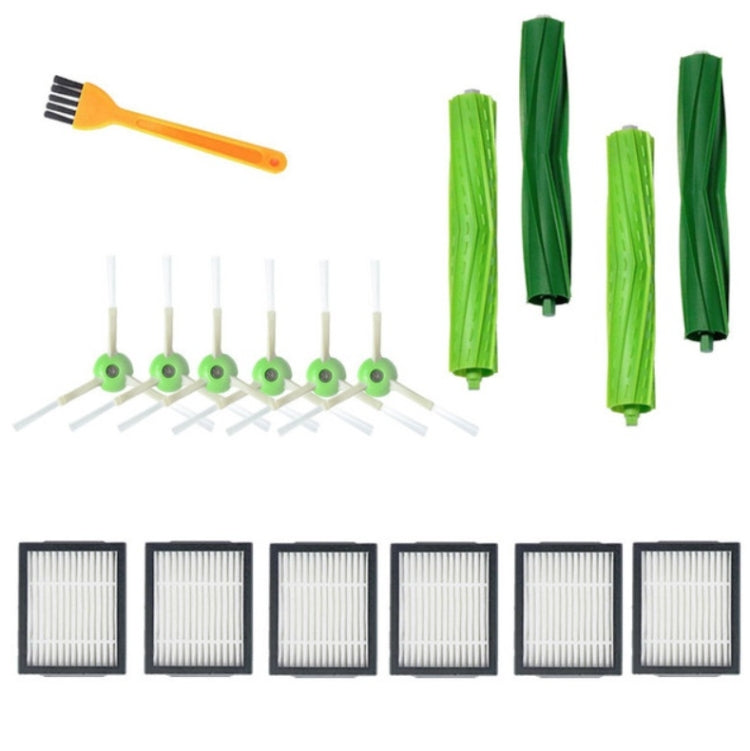 Robot vacuum brush and filter set with side brush, roller brush parts, and 6 filters